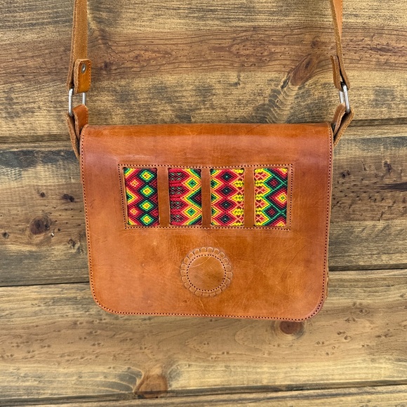 Handbags - Leather Crossbody bag - 8x6.5 inches